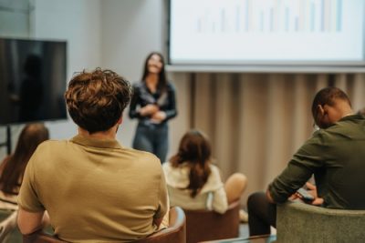 group of people attending a training