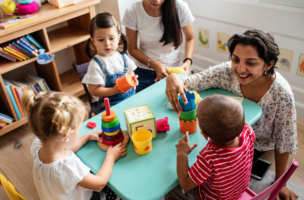 pre-k teacher with toddlers