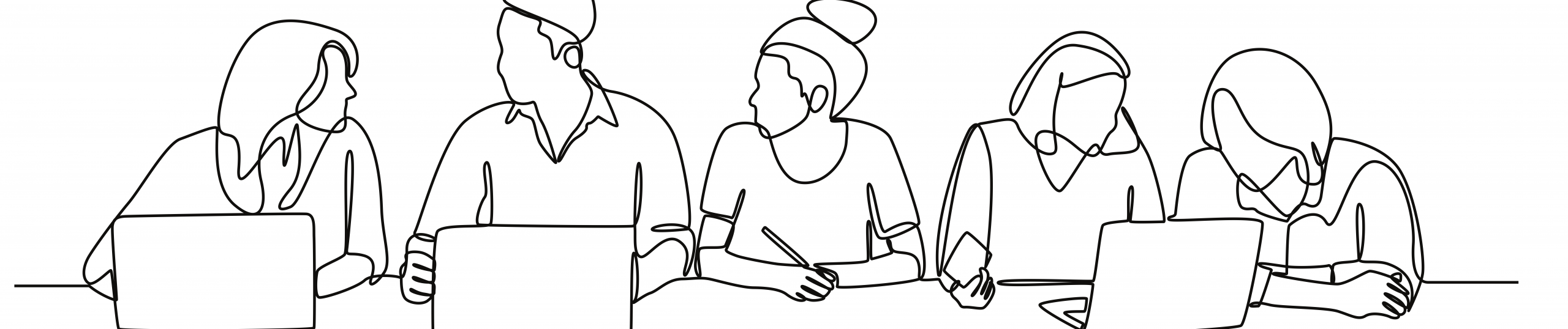 image of people on computers